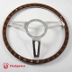 13'' Laminated Wood Steering Wheel with horn button