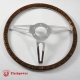 14'' Laminated Wood Steering Wheel with horn button