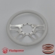 Trickster 14" Polished Billet Steering Wheel with Full Wrap