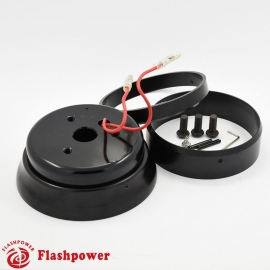 6131B  Flashpower 3 Bolt Steering Wheel Adapter For Ford Falcon Mercury 65-68 Black