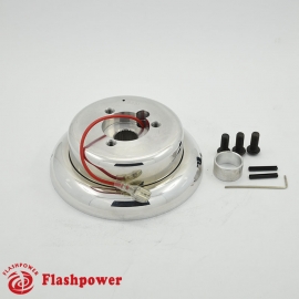 6231A  Flashpower Steering Wheel Adapter Boss Kit 3 bolt For Chrysler Laser Dodge Omni Plymouth 78-89 Polished