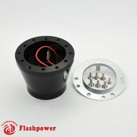 Flashpower steering wheel adapter 6 bolt Billet Black