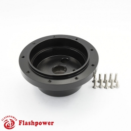 Flashpower steering wheel adapter 9 bolt Billet Black for VW Transporter