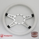 Sprint 14" Polished Billet Steering Wheel with Full  Wrap