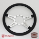 Sprint 14" Polished Billet Steering Wheel with Full  Wrap