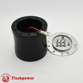 Flashpower steering wheel adapter 6 bolt Billet Black for Porsche