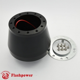 6556B Flashpower Steering Wheel Adapter Kit For MOMO NRG Fit PORSCHE 356B 356C 911 912 914 64-69 Black