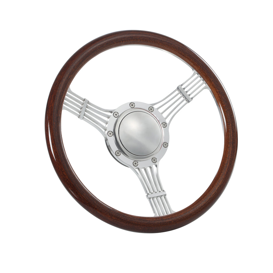 14'' Billet Steering Wheels Half Wrap Banjo Wrangler YJ Cherokee Jeep w/ Horn