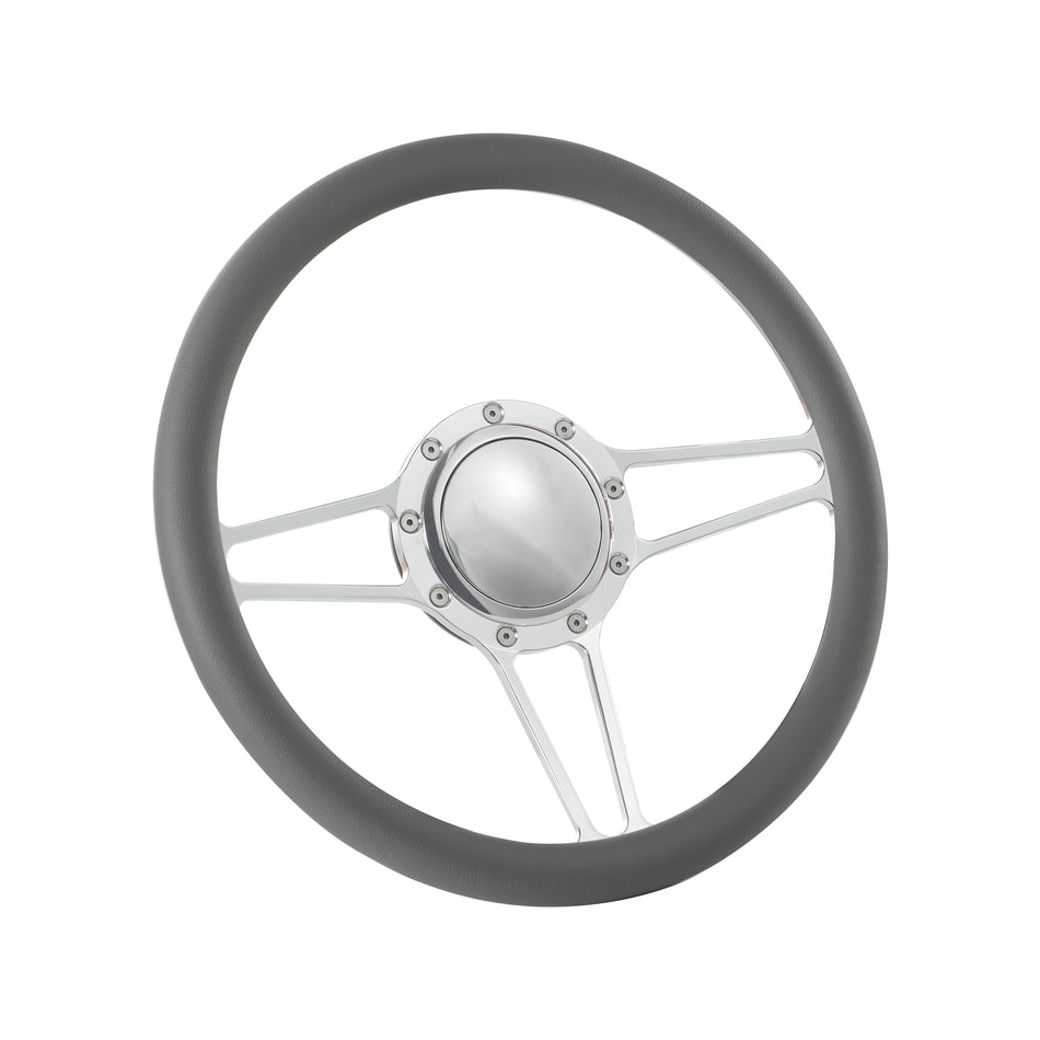 14'' Billet Steering Wheels Half Wrap Wrangler GMC Cherokee Jeep w/ Horn