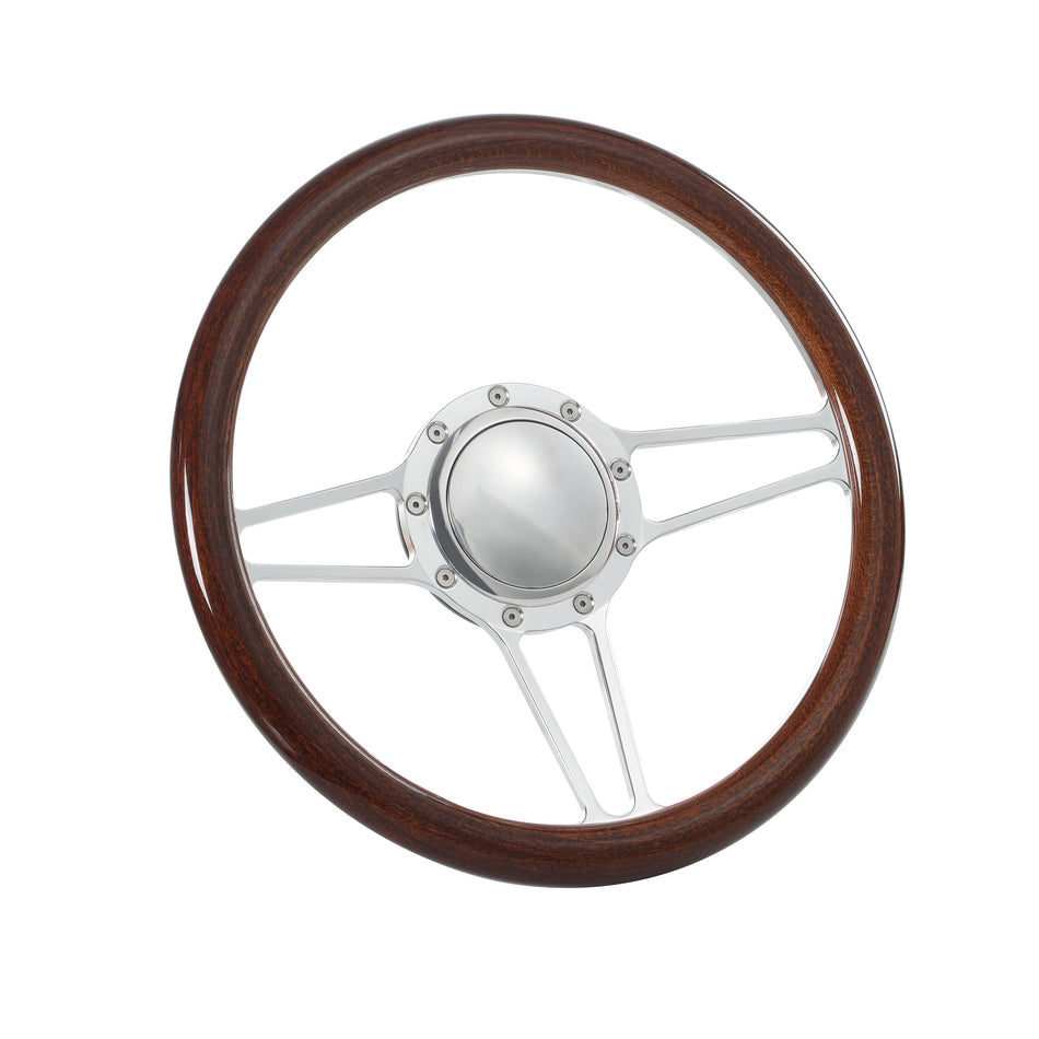 14'' Billet Steering Wheels Half Wrap Wrangler GMC Cherokee Jeep w/ Horn