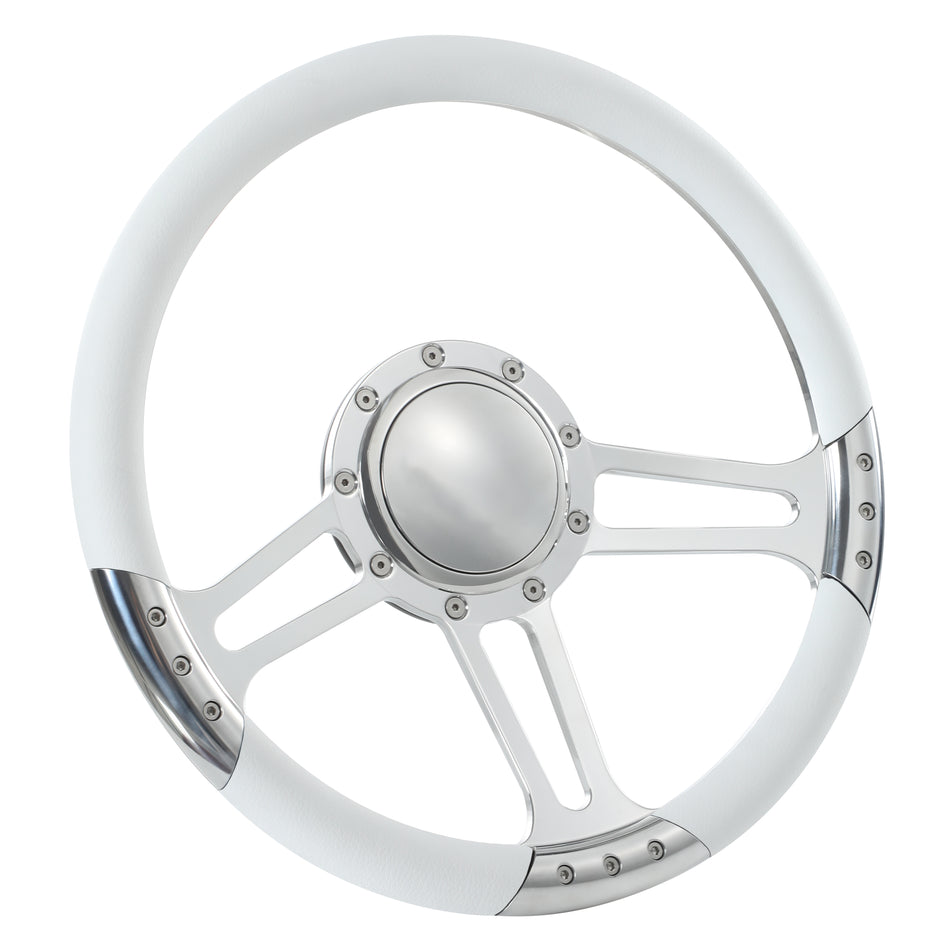 14'' Billet 9 Bolt Trinity Steering Wheels Half Wrap GMC Trucks Blazer El Camino Jimmy