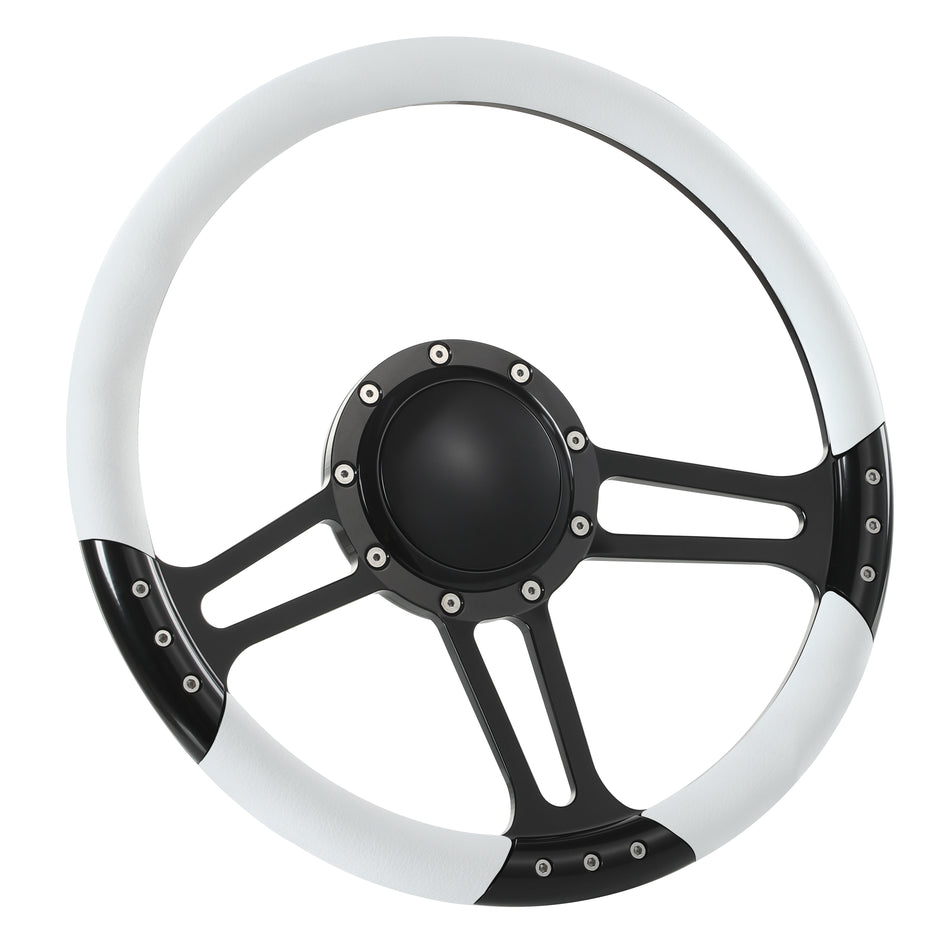 14'' Billet 9 Bolt Trinity Steering Wheels Half Wrap GMC Trucks Blazer El Camino Jimmy w Horn