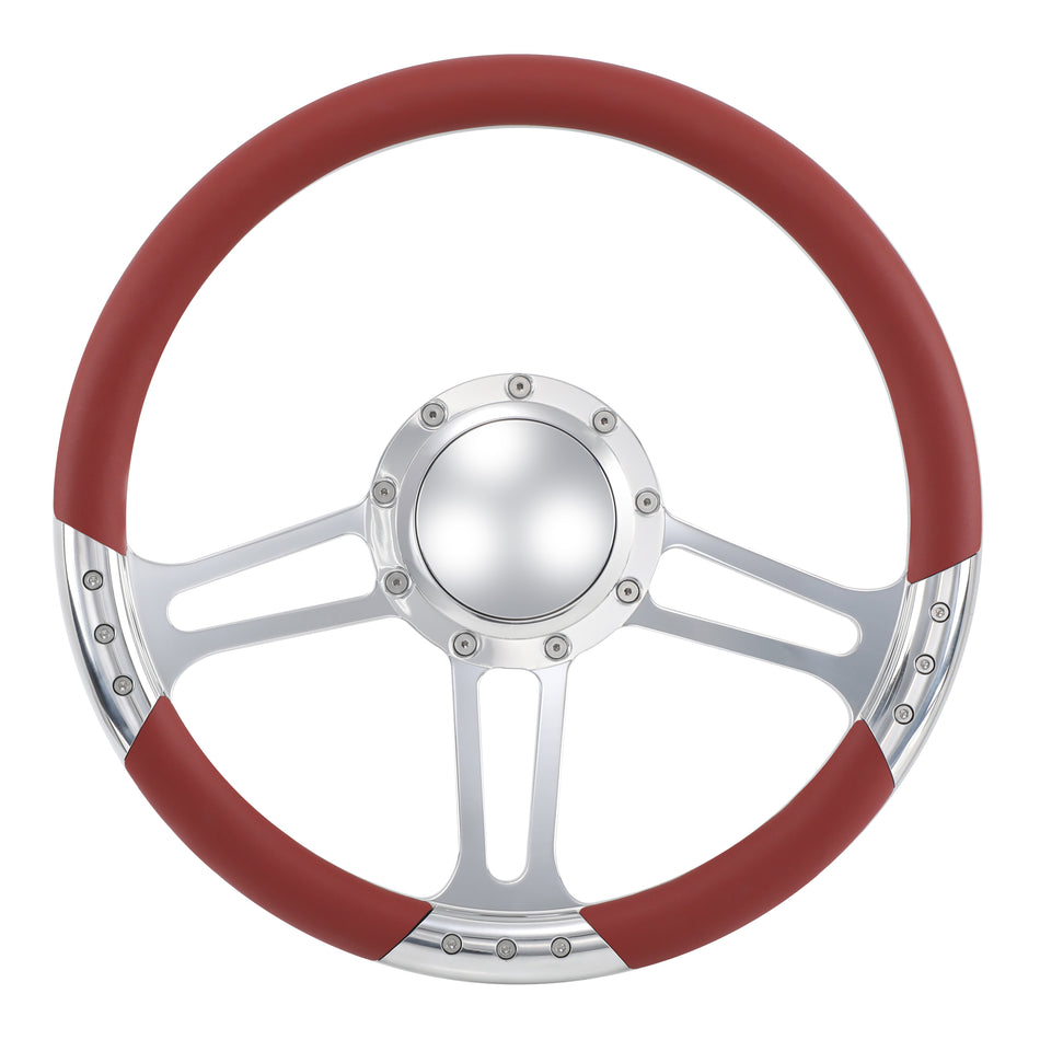 14'' Billet 9 Bolt Trinity Steering Wheels Half Wrap GMC Trucks Blazer El Camino Jimmy