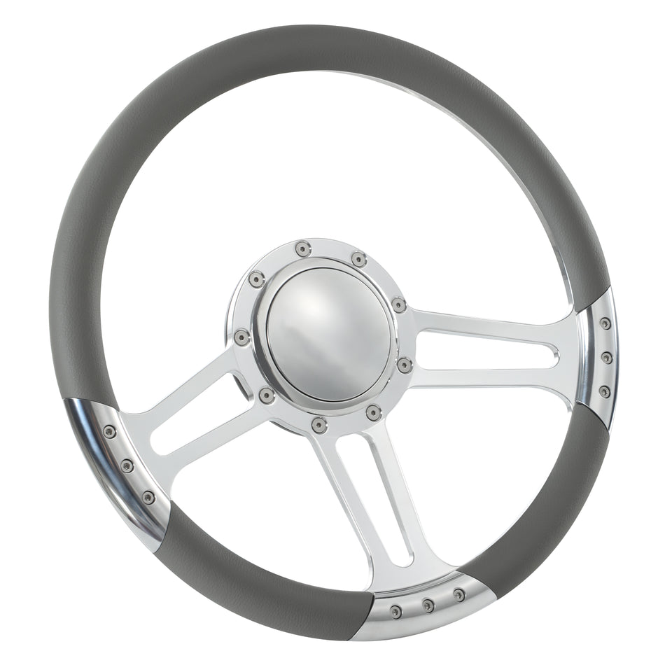 14'' Billet 9 Bolt Trinity Steering Wheels Half Wrap GMC Trucks Blazer El Camino Jimmy