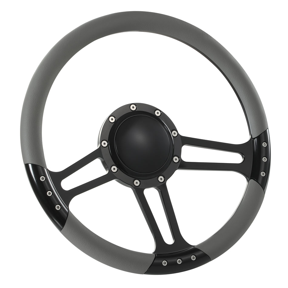 14'' Billet 9 Bolt Trinity Steering Wheels Half Wrap GMC Trucks Blazer El Camino Jimmy w Horn