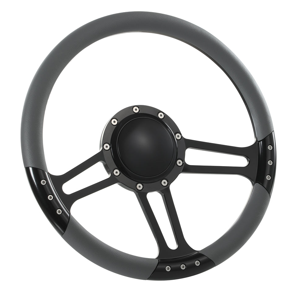 14'' Billet 9 Bolt Trinity Steering Wheels Half Wrap GMC Trucks Blazer El Camino Jimmy w Horn