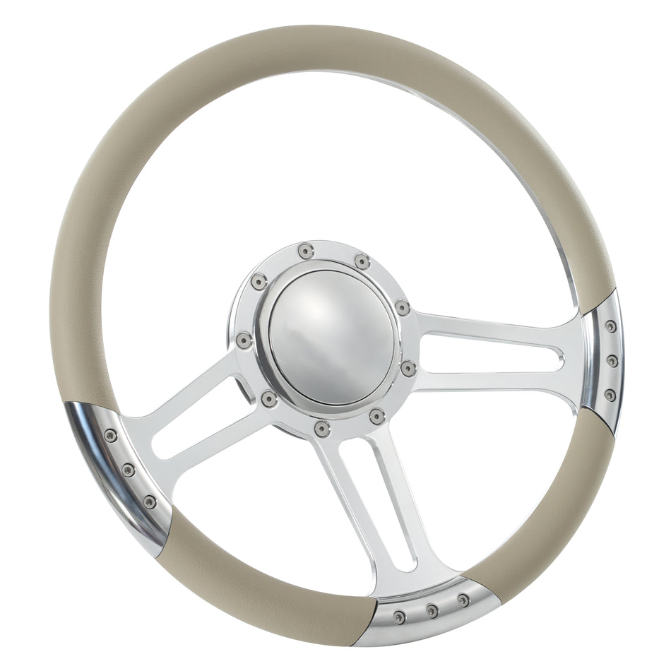 14'' Billet 9 Bolt Trinity Steering Wheels Half Wrap GMC Trucks Blazer El Camino Jimmy