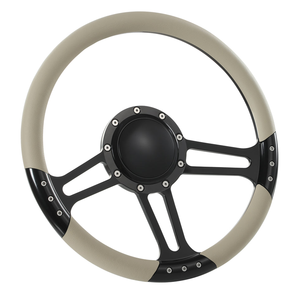 14'' Billet 9 Bolt Trinity Steering Wheels Half Wrap GMC Trucks Blazer El Camino Jimmy w Horn