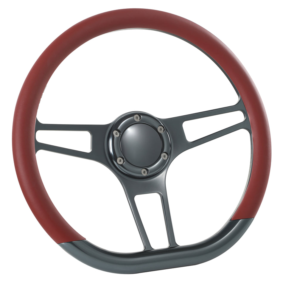 14'' Gun Metal Billet Sector VI Steering Wheel Caprice S10 Chevy Blazer W/Horn