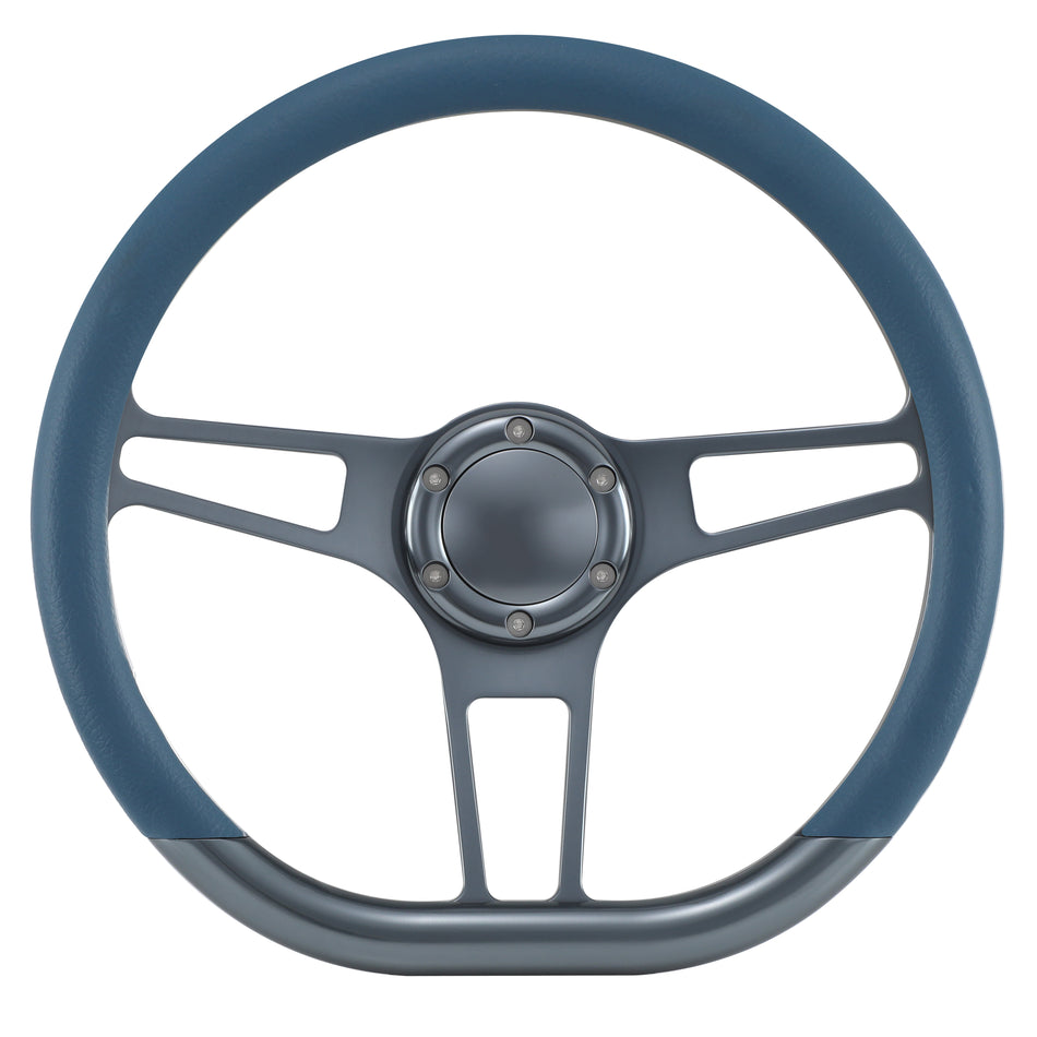 14'' Gun Metal Billet Sector VI Steering Wheel Caprice S10 Chevy Blazer W/Horn
