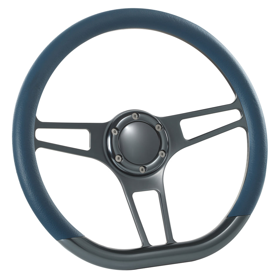 14'' Gun Metal Billet Sector VI Steering Wheel Caprice S10 Chevy Blazer W/Horn