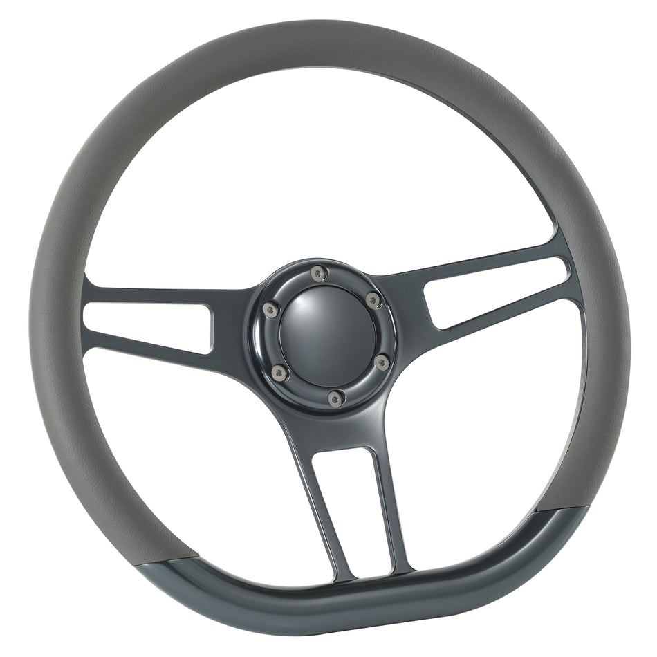 14'' Gun Metal Billet Sector VI Steering Wheel Caprice S10 Chevy Blazer W/Horn