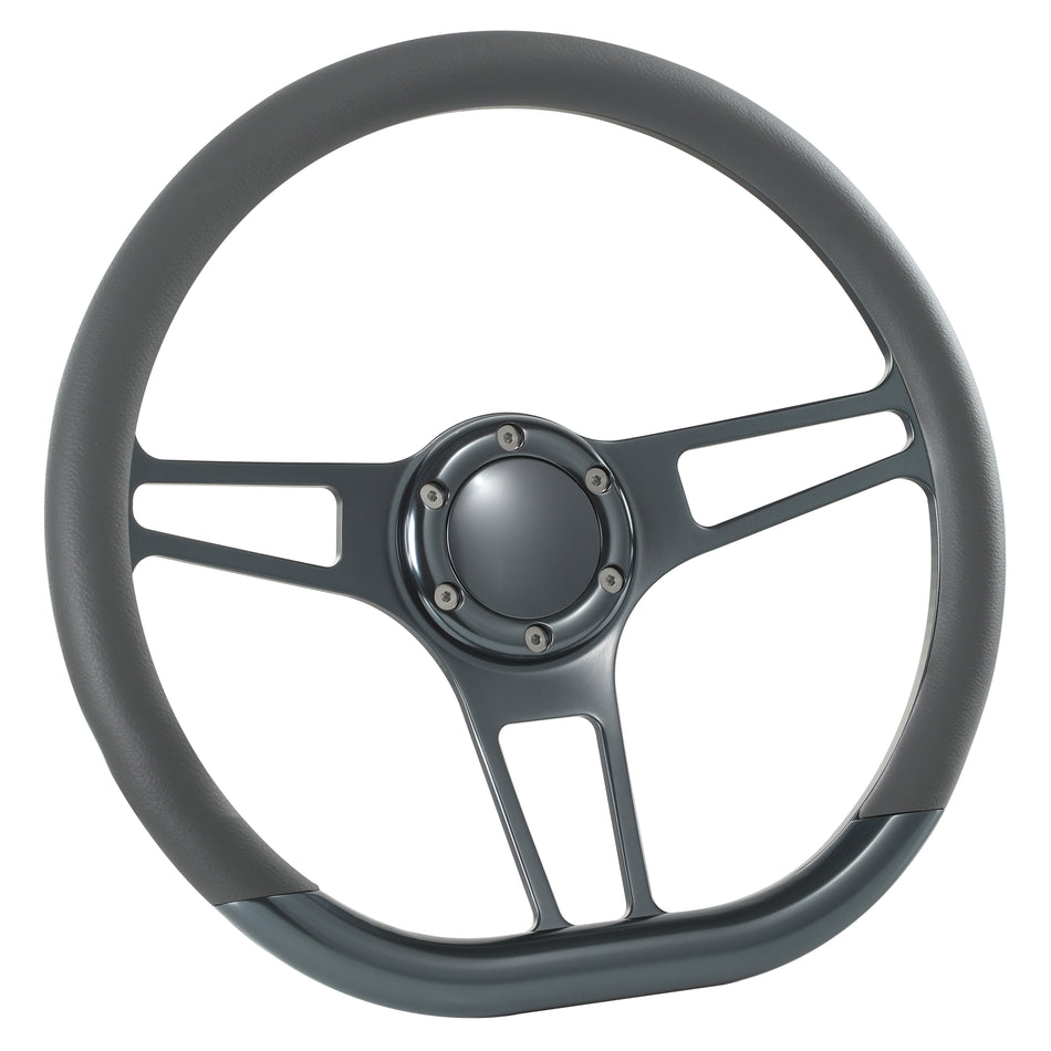 14'' Gun Metal Billet Sector VI Steering Wheel Caprice S10 Chevy Blazer W/Horn