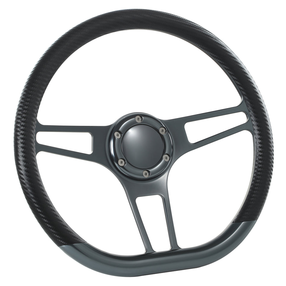 14'' Gun Metal Billet Sector VI Steering Wheel Caprice S10 Chevy Blazer W/Horn