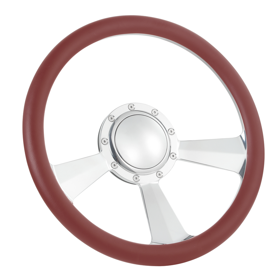 15.5'' Billet Steering Wheel Half Wrap GMC Chevy Ford Mopar