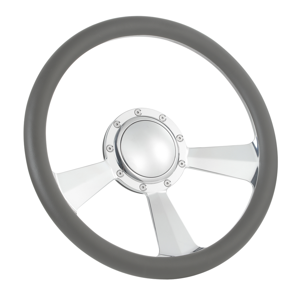 15.5'' Billet Steering Wheel Half Wrap GMC Chevy Ford Mopar
