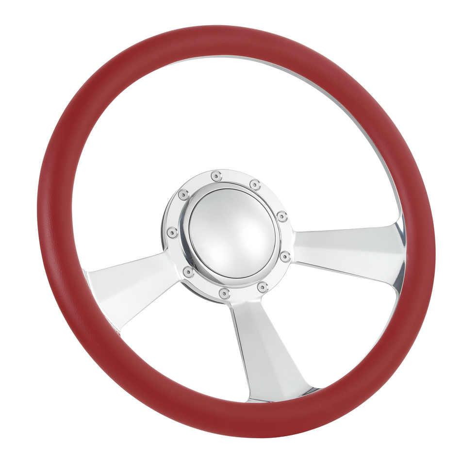 15.5'' Billet Steering Wheel Half Wrap GMC Chevy Ford Mopar