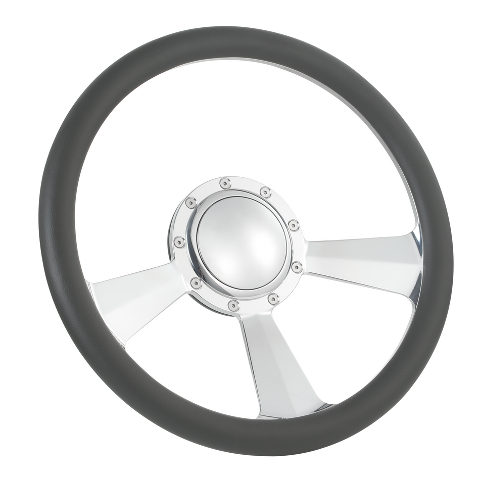 15.5'' Billet Steering Wheel Half Wrap GMC Chevy Ford Mopar
