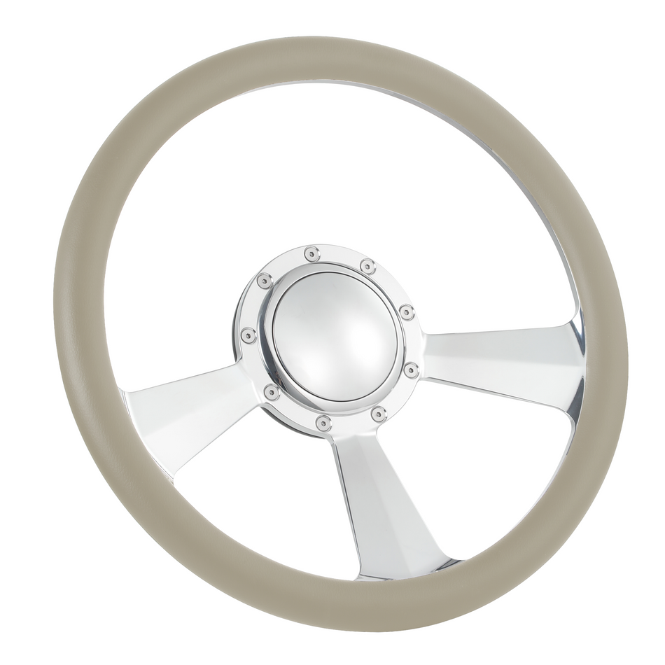15.5'' Billet Steering Wheel Half Wrap GMC Chevy Ford Mopar