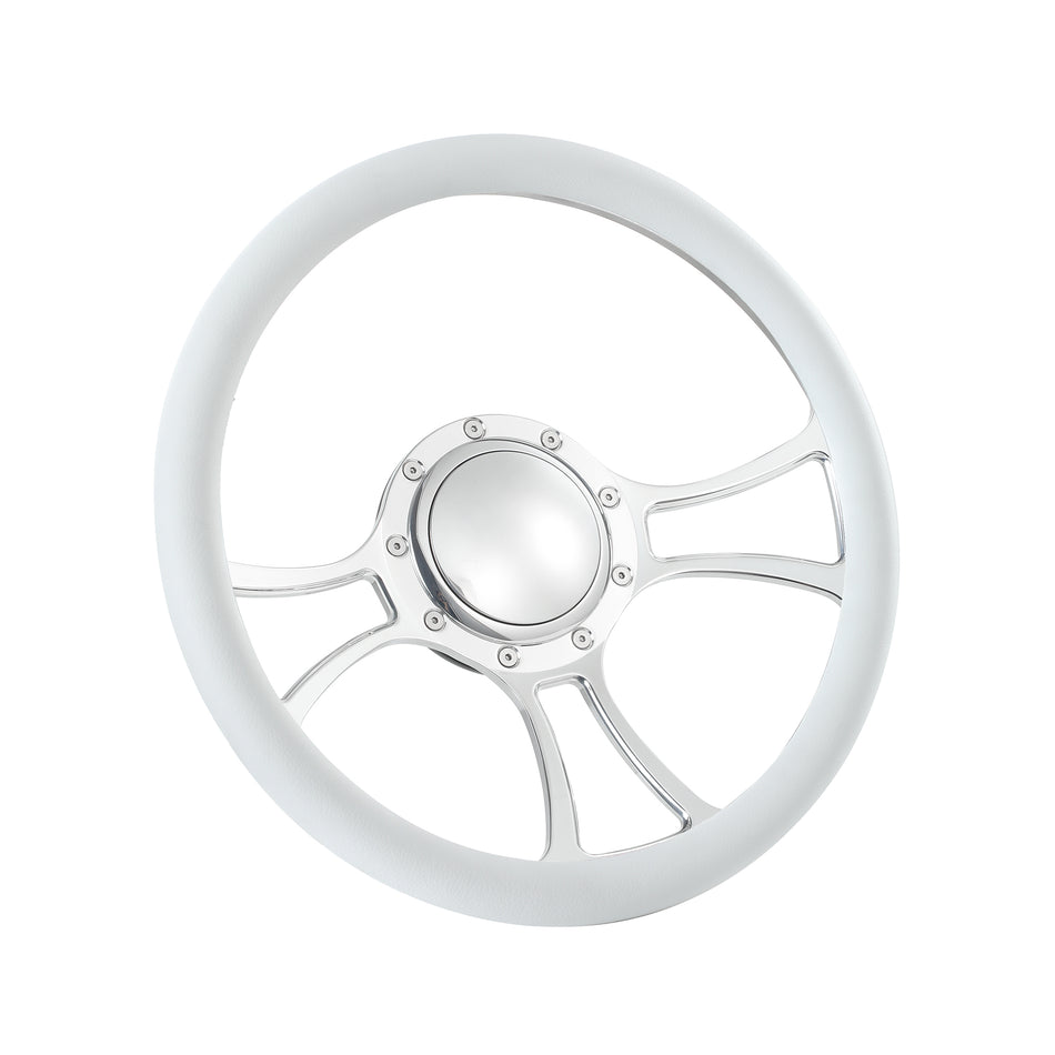 14'' Billet 9 Bolt Viral Steering Wheels Half Wrap Restoration Suburban El Camino