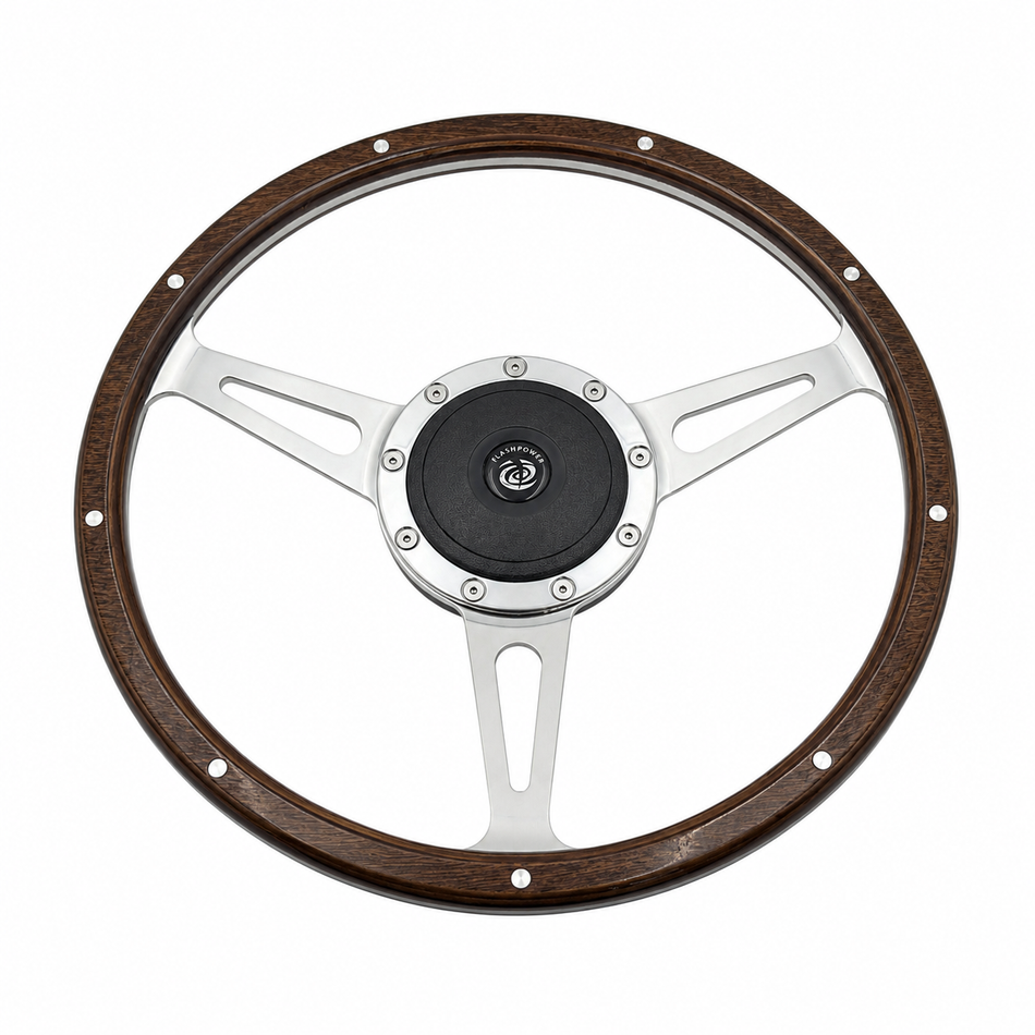 13'' Classic Wood Steering Wheel Restoration Vintage Triumph Spitfire TR4,TR5,TR6