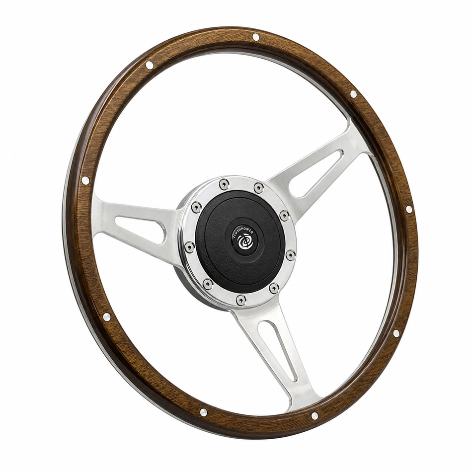 13'' Classic Wood Steering Wheel Restoration Vintage Triumph Spitfire TR4,TR5,TR6