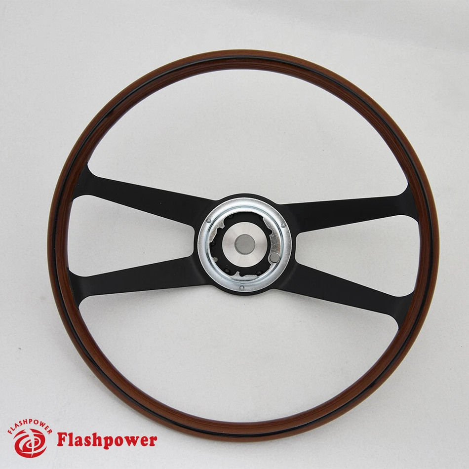 420mm Reproduction VDM Wood Rim Steering Wheel Restoration Porsche 901 911 912