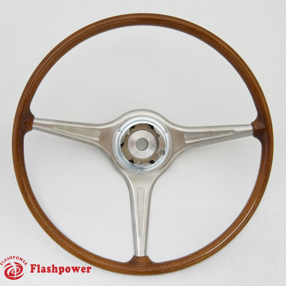 420mm VDM Wood Steering Wheel Porsche 356B 356C Carrera 2000 T6 T5
