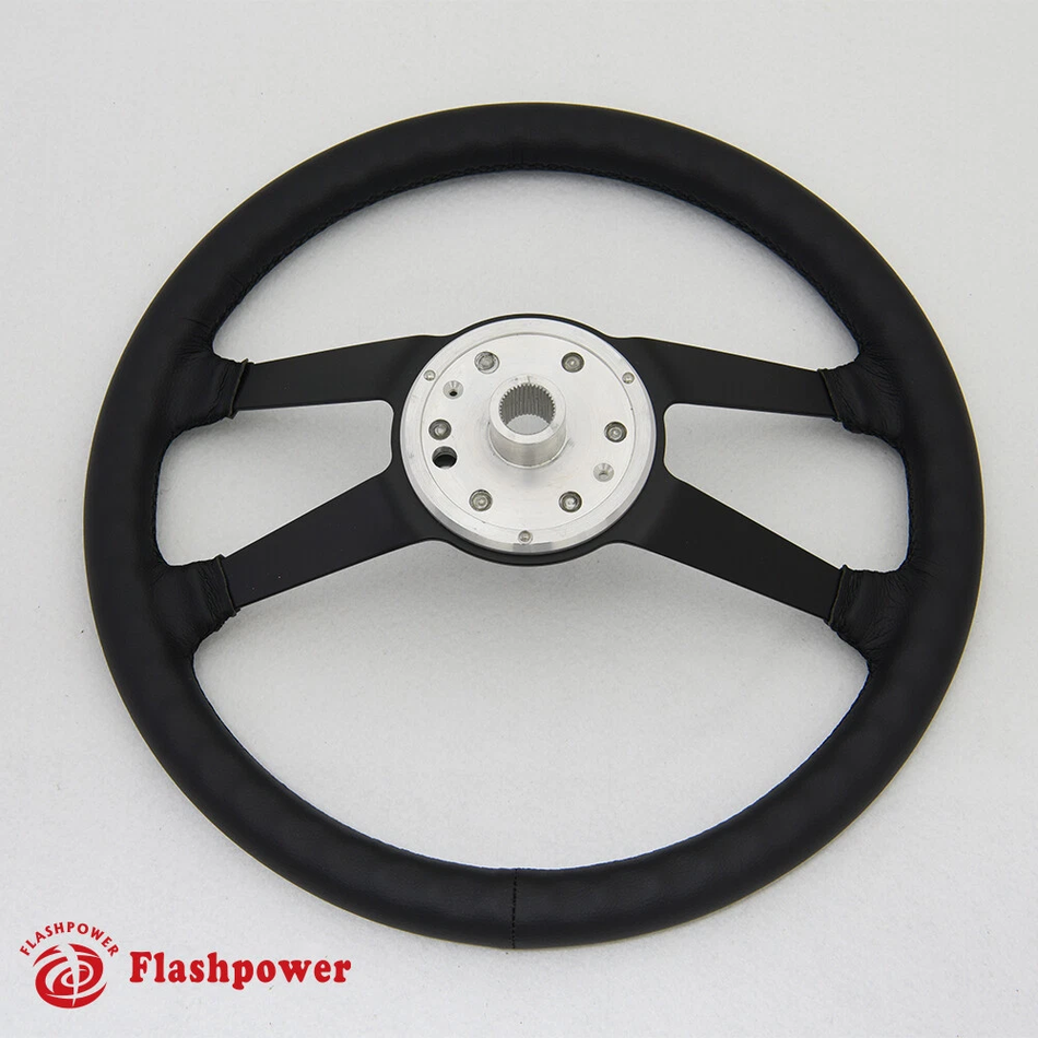 15'' Reproduction VDM Leather Steering Wheel Restoration Porsche 911RS 914 916