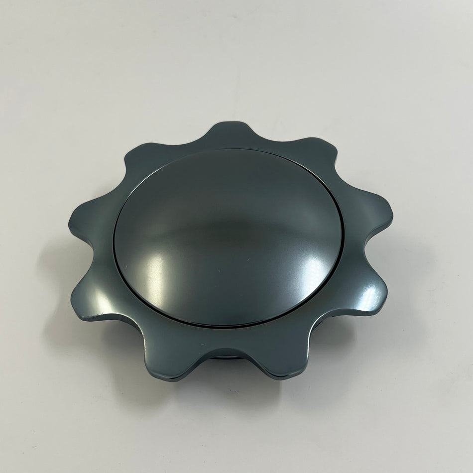 Flashpower Billet Gear Horn Button for 9-Bolt Steering Wheels Plain Gun Metal
