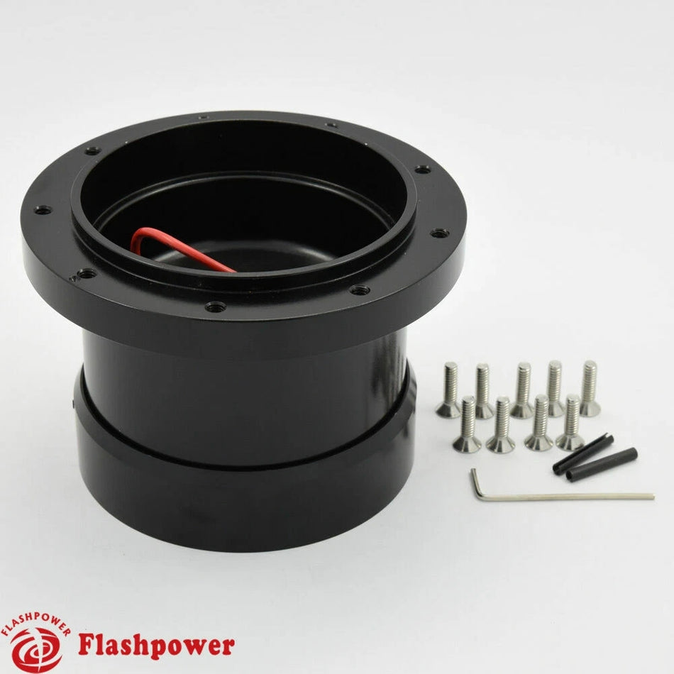 9 Bolt Steering Wheel Hub Adapter Ford Falcon Comet Bronco Econoline F150 Black