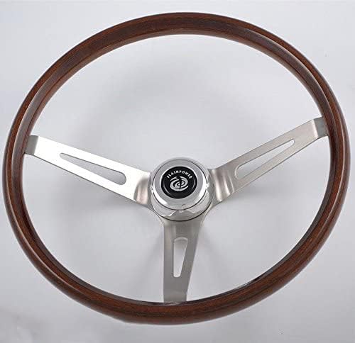 15" Walnut Wood Classic Steering Wheel Falcon Comet 3 Bolt