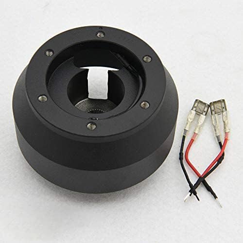 Flashpower 6 bolt Steering Wheel Short Hub Adapter Billet Black Compatible with Scion FR-S Subaru BR-Z 2012-16