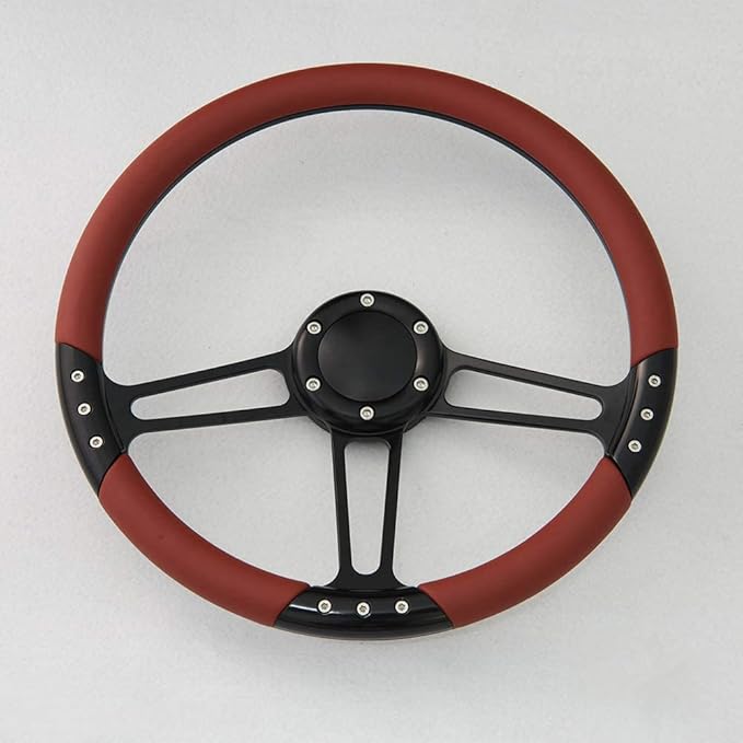 14'' Billet Steering Wheels Street Rod Comet Cyclone Marquis w/ Horn