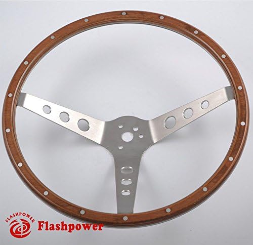 14" Laminated Wood Classic Steering Wheel Lincoln Mercu 3 Bolt