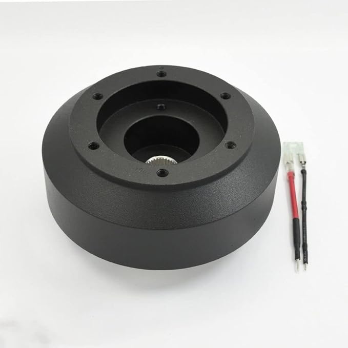 Flashpower 6 bolt Steering Wheel Short Hub Adapter Billet Black for Honda Compatible with Honda Civic Accord 2008-2015
