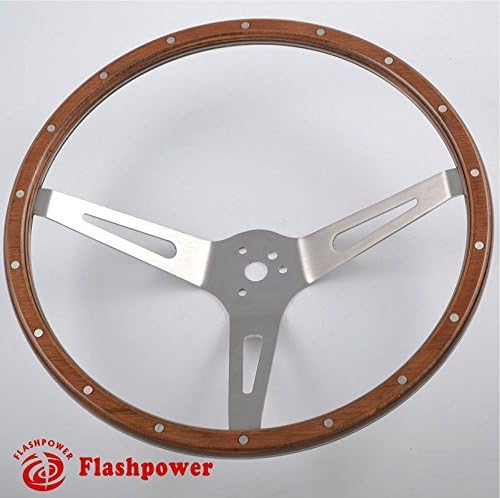 15" Laminated Wood Classic Steering Wheel Falcon Comet 3 Bolt