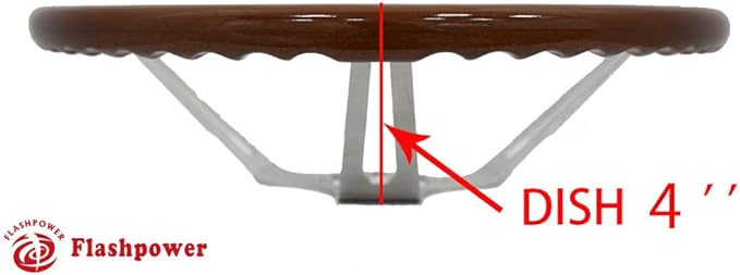 Flashpower Classic Wood Steering Wheel Original Restoration Muscle Car 15''