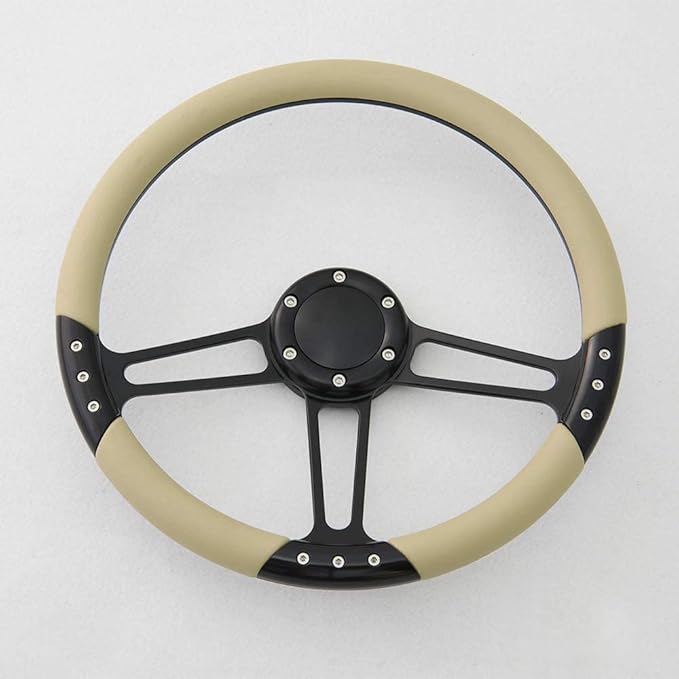 14'' Billet Steering Wheels Street Rod Comet Cyclone Marquis w/ Horn