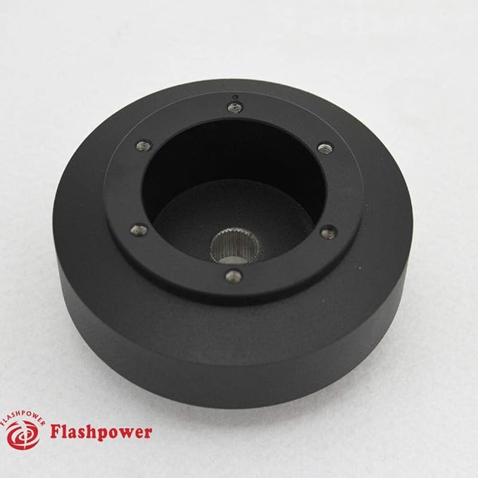 Flashpower 6 bolt Steering Wheel Short Hub Adapter Billet Black Infiniti Compatible with Nissan 350Z 370Z Sentra SE-R, Infiniti G35 G37
